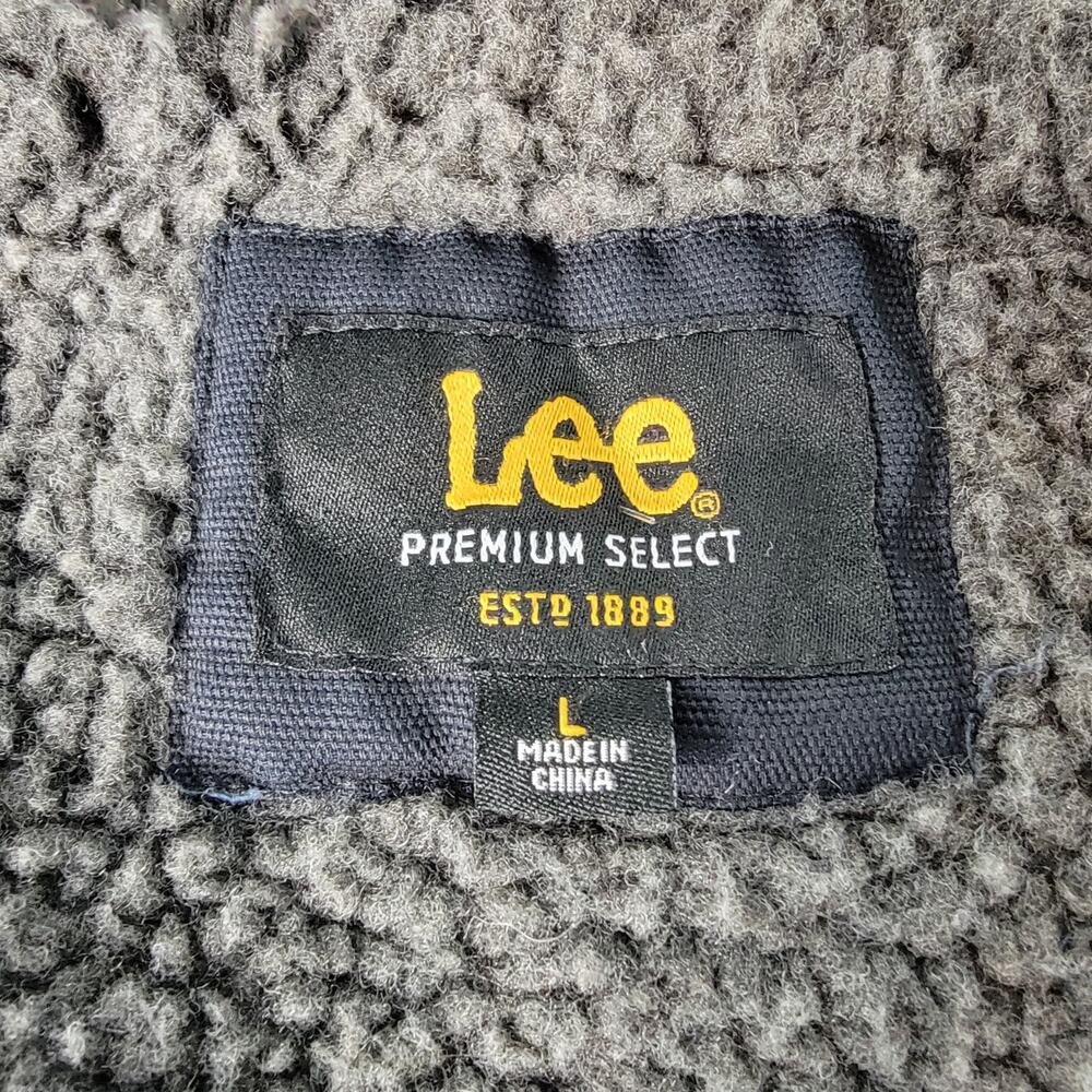 Lee Premium Select Vest Mens L Navy Sherpa Lined … - image 3